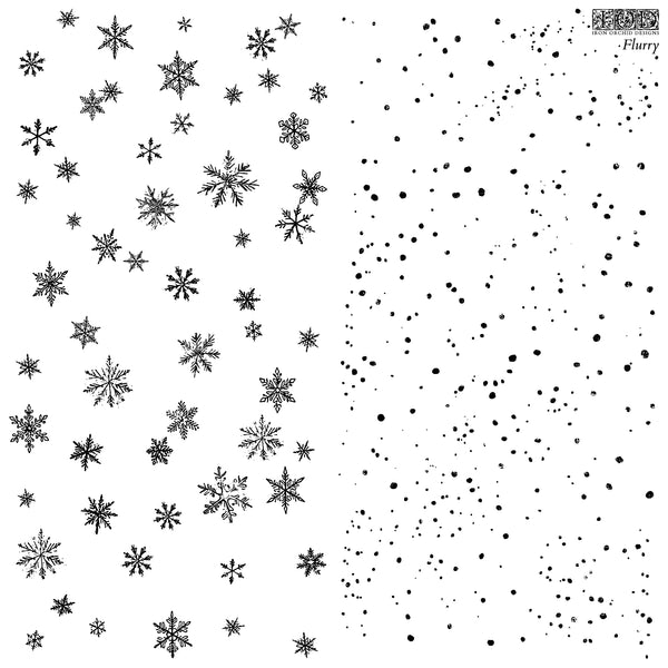Flurry 12" x 12" | IOD Stamp