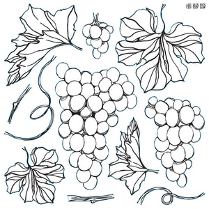 Iron Orchid Designs Grapes | IOD Decor Stamp