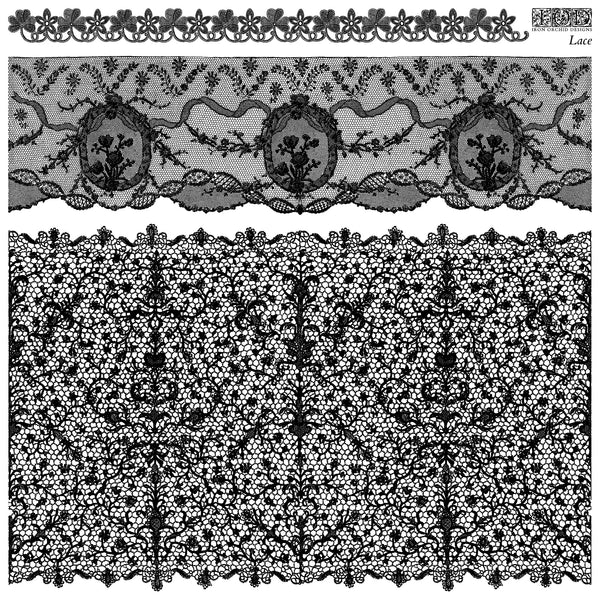 Lace 12" x 12" | IOD Stamp