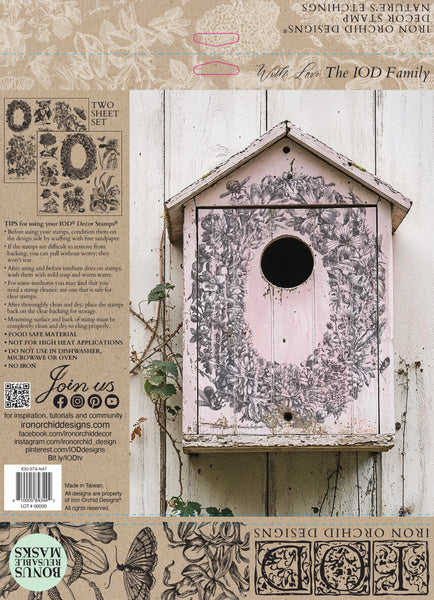 Nature's Etchings 12x12 | IOD Stamp 2 Sheets