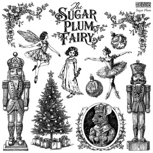 Sugar Plum Fairy 12" x 12"| IOD Stamp