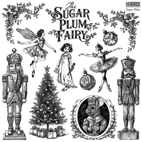Sugar Plum Fairy 12" x 12"| IOD Stamp