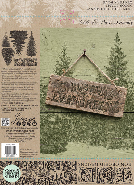 Winter Grove 12" x 12" | IOD Stamp