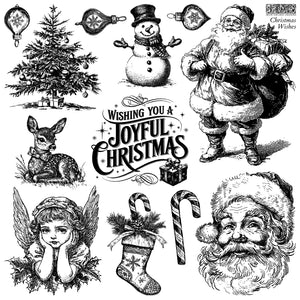 Christmas Wishes 12" x 12"| IOD Stamp