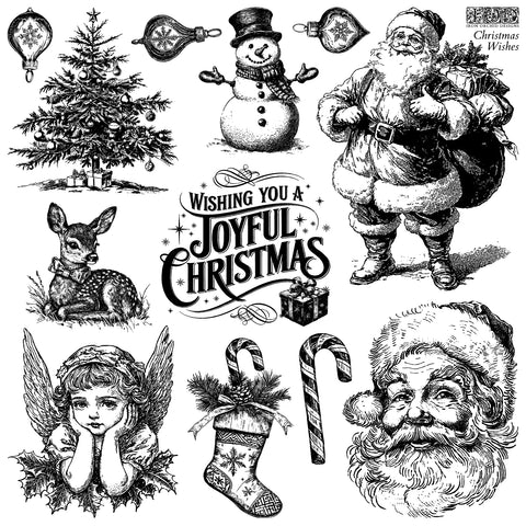 Christmas Wishes 12" x 12"| IOD Stamp