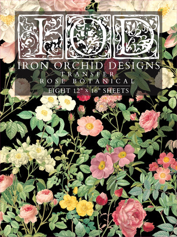 Iron Orchid Designs Rose Botanical | IOD Transfer