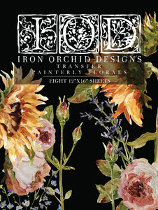 Iron Orchid Designs Painterly Florals| IOD Transfer
