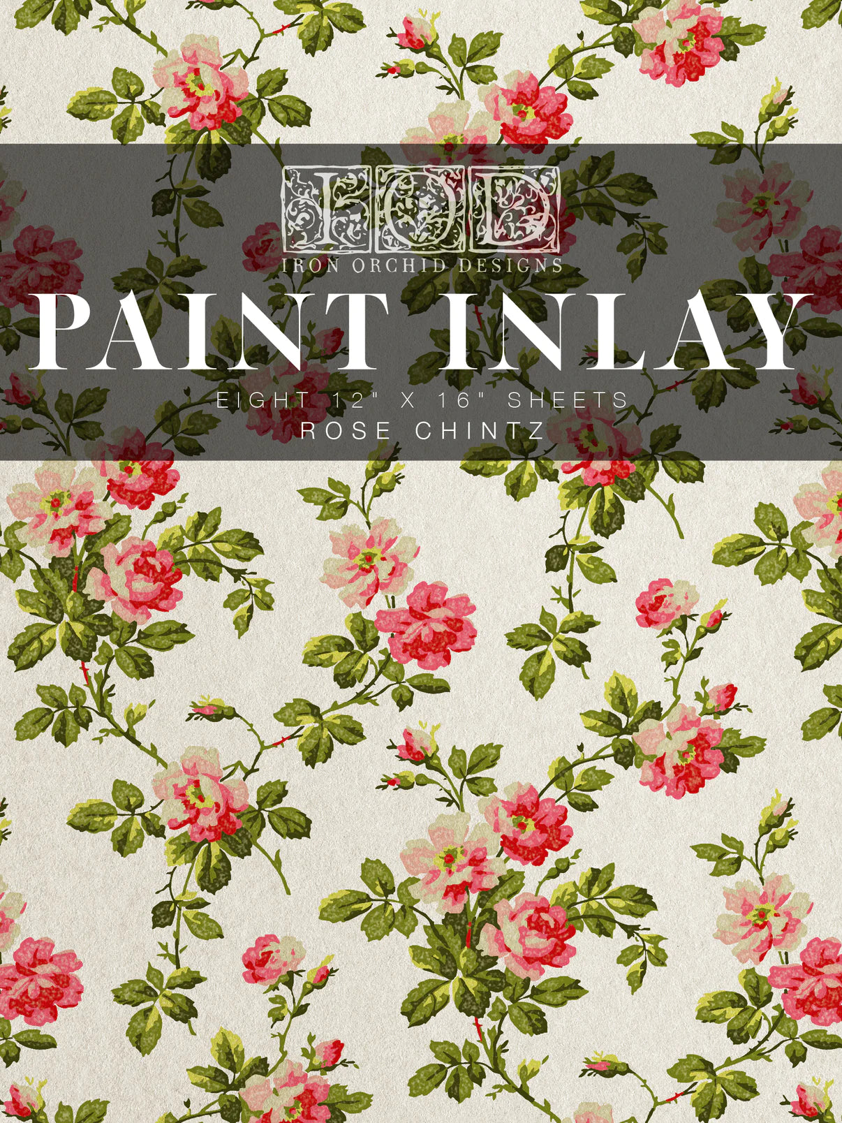 Iron Orchid Designs Rose Chintz | IOD Paint Inlay