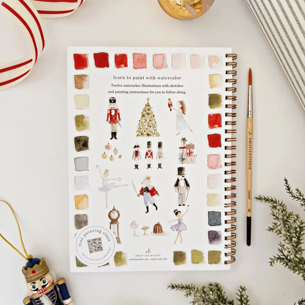 Nutcracker Watercolor Workbook, Beginner Friendly by Emily Lex Studio