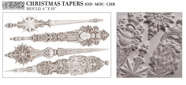 Iron Orchid Designs Christmas Tapers | IOD Mould