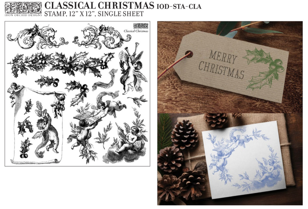 Iron Orchid Designs Classical Christmas | IOD Stamp