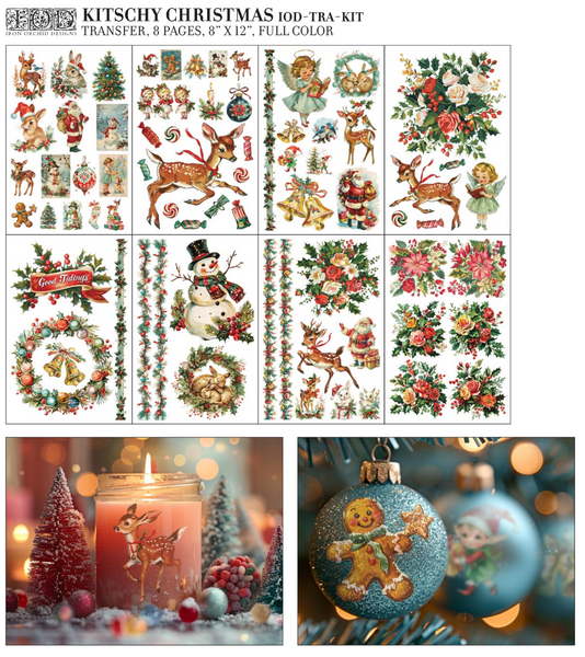 Iron Orchid Designs Kitschy Christmas | IOD Transfer