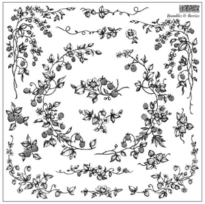 Iron Orchid Designs Brambles & Berries | IOD Decor Stamp