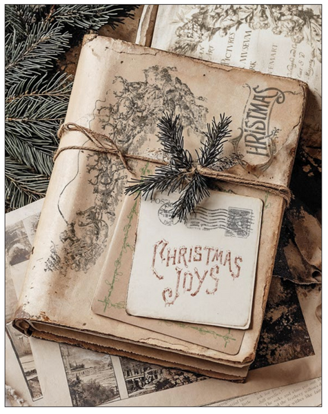 Christmas Post 12" x 12"| IOD Stamp