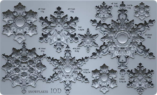 Snowflakes IOD Mould