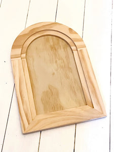 Iron Orchid Designs Arched Wood Gallery Blank 11" x 16"