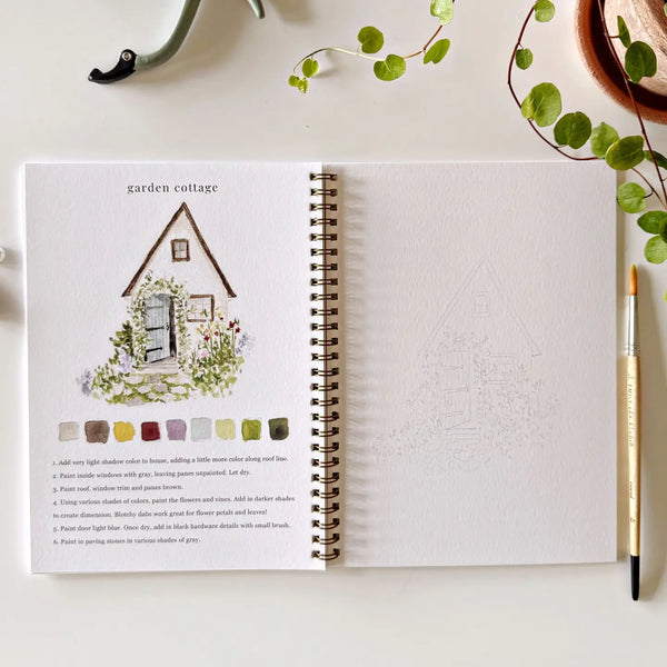 Garden Watercolor Workbook, Beginner Friendly by Emily Lex Studio