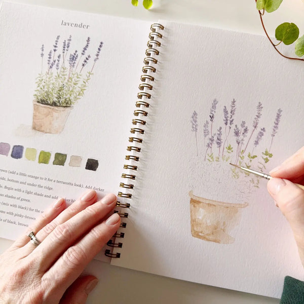 Garden Watercolor Workbook, Beginner Friendly by Emily Lex Studio