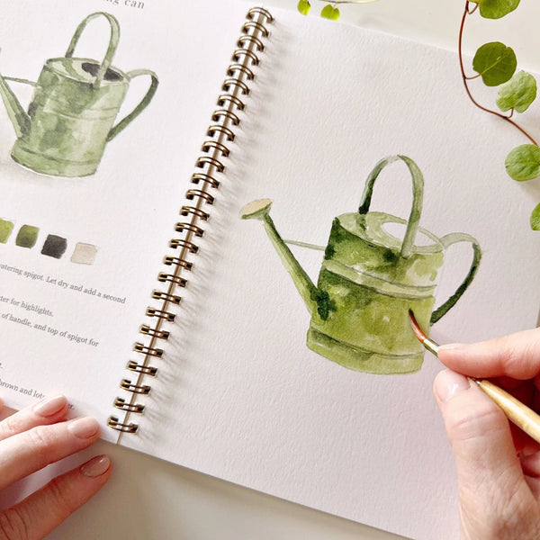 Garden Watercolor Workbook, Beginner Friendly by Emily Lex Studio