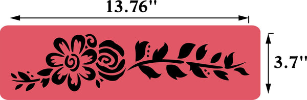 Long Flower Set JRV Stencils