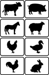 Farm Animal Set JRV Stencils