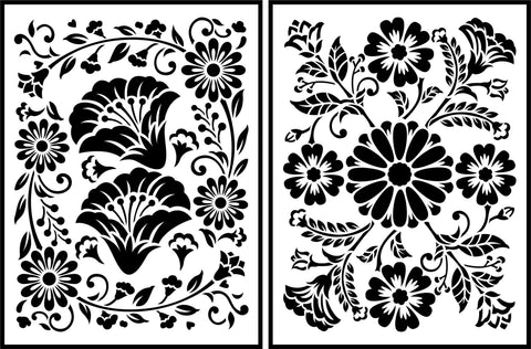 Floral Stencils – The Turned Leg