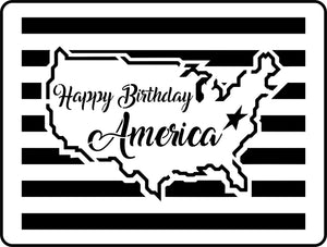 Happy Birthday America JRV Stencils