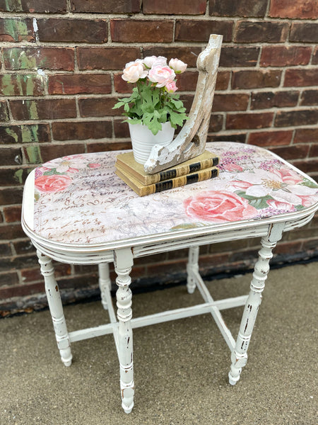 Vintage End Table with Six Legs