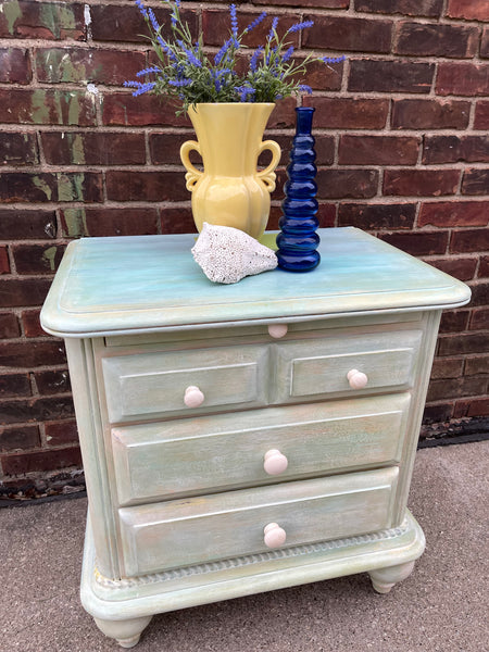Hand-Painted End Table