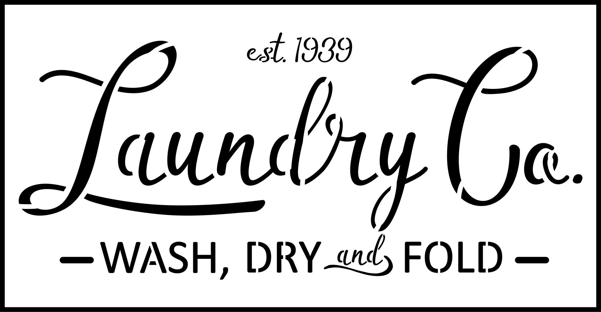 Laundry JRV Stencils