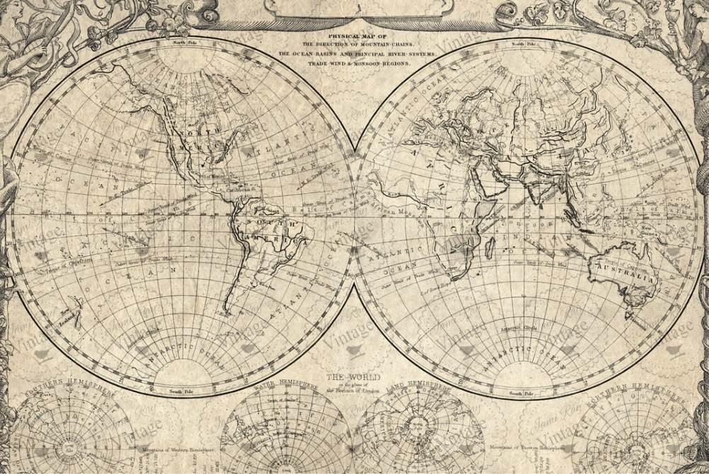 World Map JRV Paper