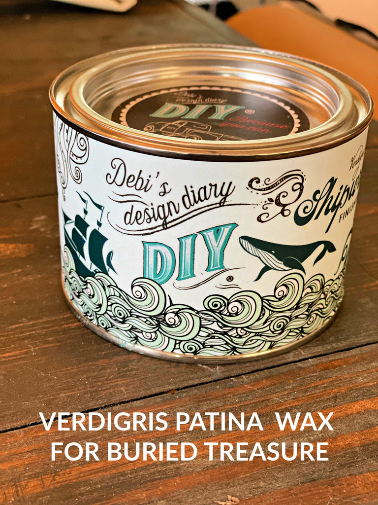 Shipwrecked Verdigris Patina Finishing Wax DIY Paint – The Turned Leg