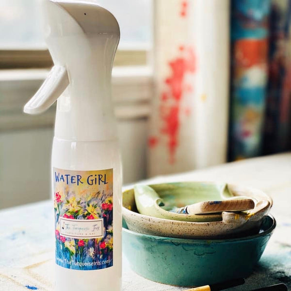 The Turquoise Iris Water Girl Continuous Spray Bottle