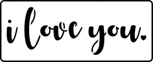 I Love You JRV Stencils