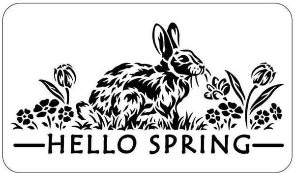 Hello Spring JRV Stencils