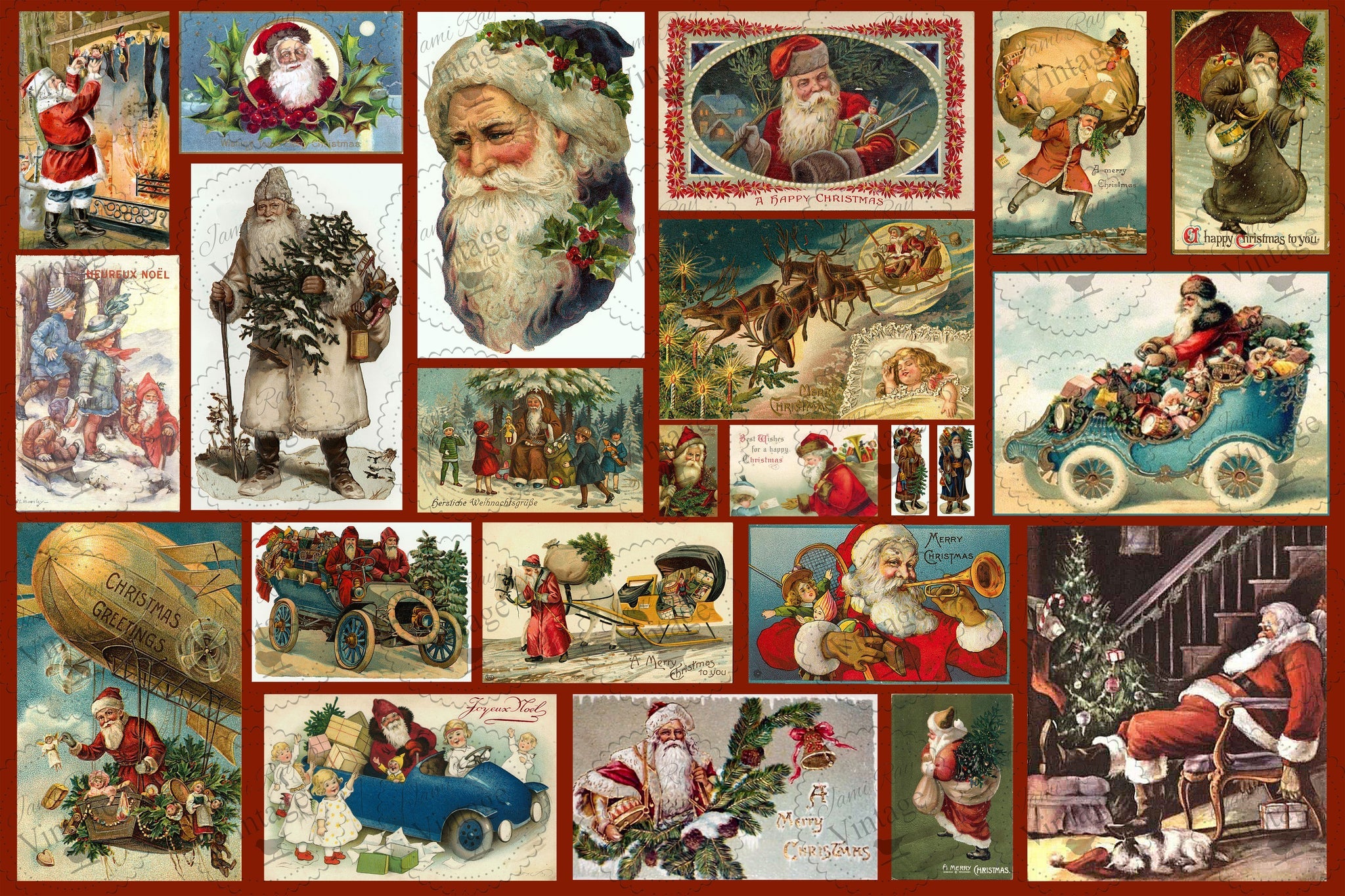 Santa Postcards | JRV Paper
